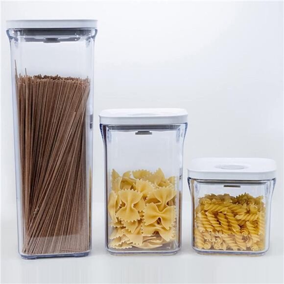 Premium Airtight Food Storage Containers, SQUARE 3PC-SET